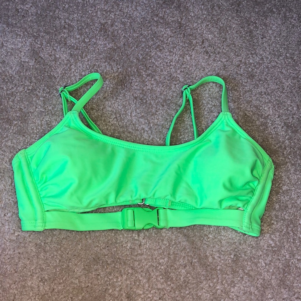 Really cute neon green bikini top size small
